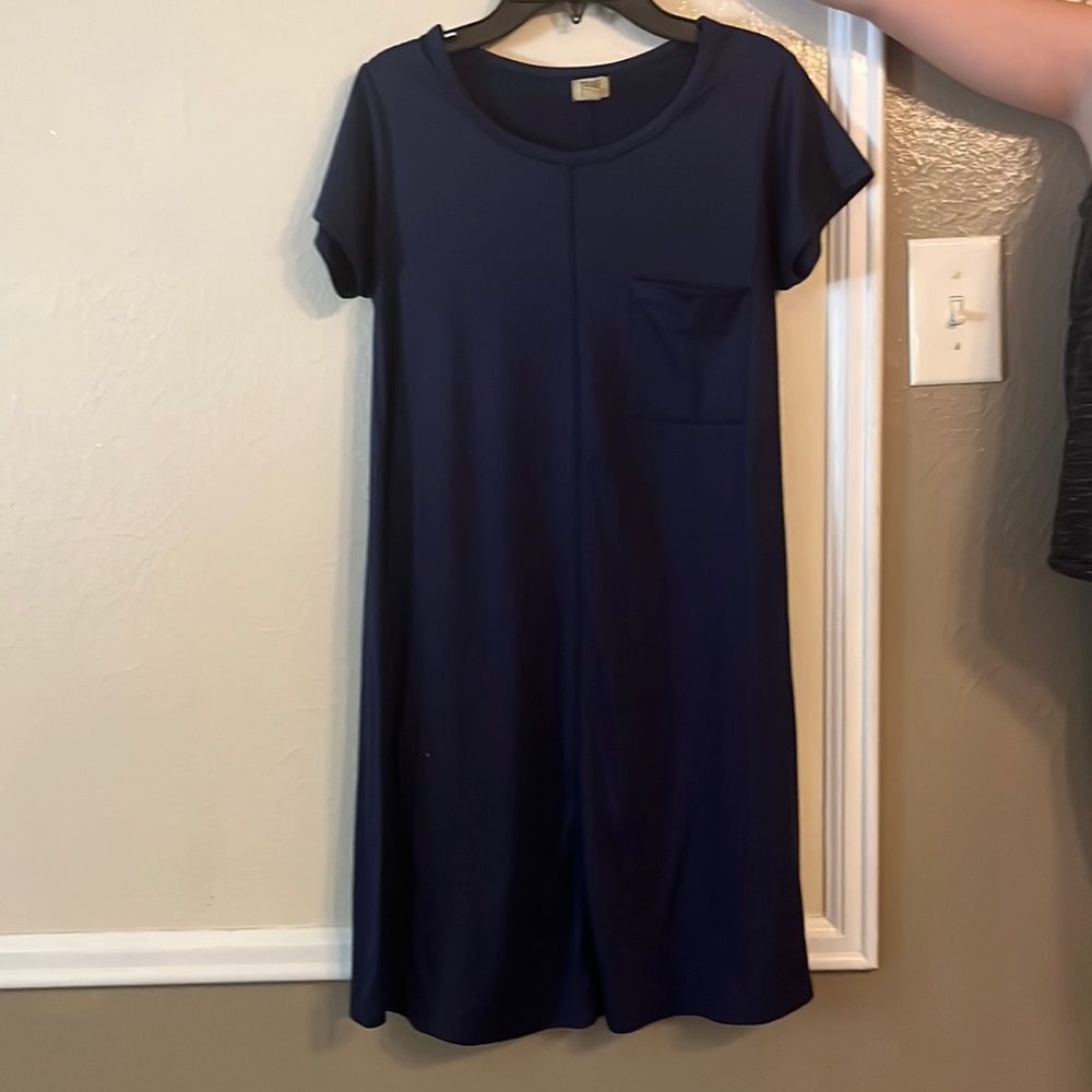 Size XS- Navy blue t-shirt dress